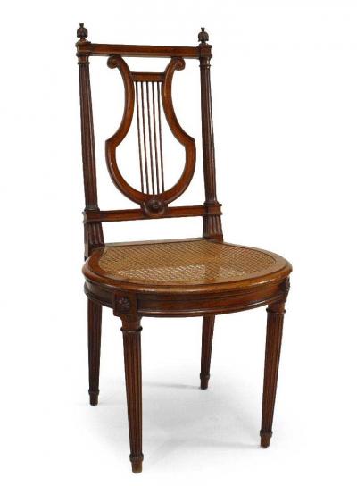 Set of 10 French Louis XVI Lyre Side Chair