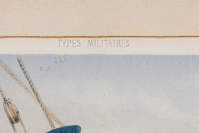 Set of 10 French prints of 19th C character international military figures