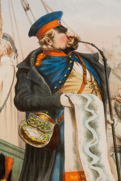 Set of 10 French prints of 19th C character international military figures