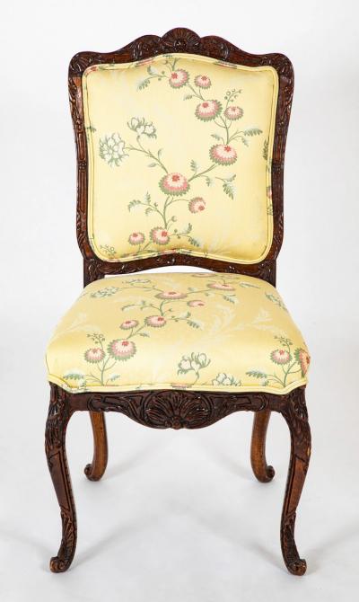 Set of 10 Louis XV Style Carved Dining Chairs