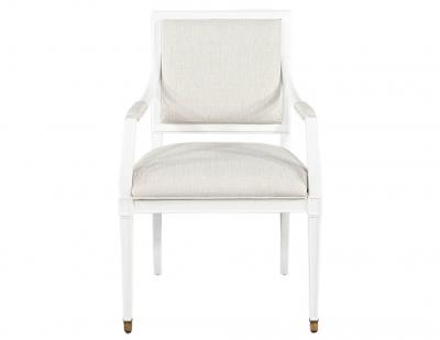 Set of 10 Louis XVI Style Cream Dining Chairs