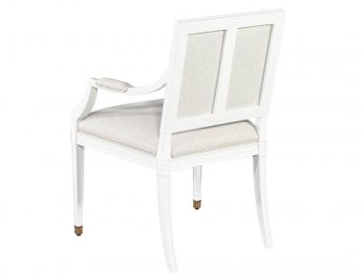 Set of 10 Louis XVI Style Cream Dining Chairs