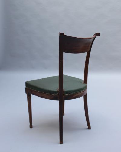 Set of 11 Fine French 1940s Mahogany Dining Chairs