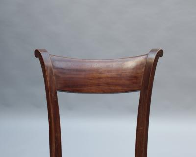 Set of 11 Fine French 1940s Mahogany Dining Chairs