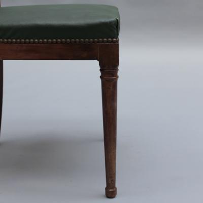 Set of 11 Fine French 1940s Mahogany Dining Chairs