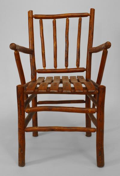 Set of 12 American Rustic Old Hickory Chairs
