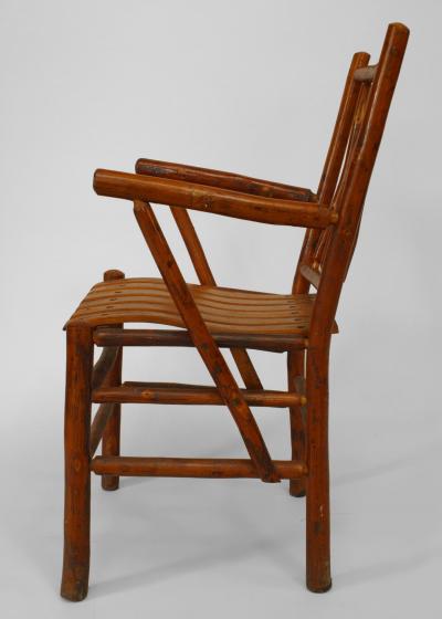 Set of 12 American Rustic Old Hickory Chairs