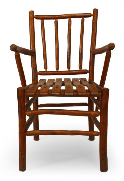 Set of 12 American Rustic Old Hickory Chairs