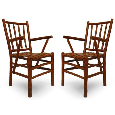 Set of 12 American Rustic Old Hickory Chairs