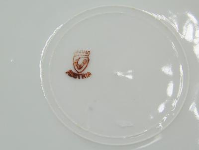 Set of 12 Austrian Porcelain Plates with Fish