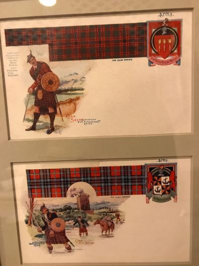 Set of 12 Custom Finely Framed Scottish Postcards Vintage Catherine Reiss Inc