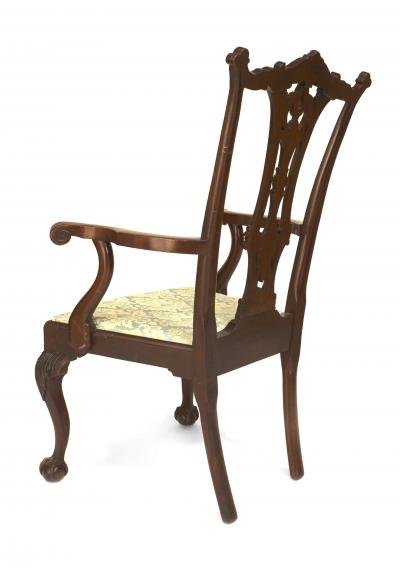 Set of 12 English Chippendale Mahogany Carved Chairs