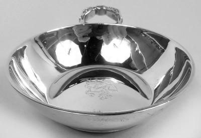 Set of 12 English Modern Wine Tasters with Armorial 1930