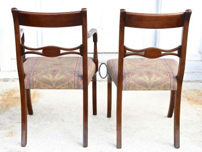 Set of 12 English Regency Dining Chairs