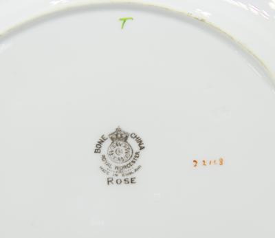 Set of 12 English Victorian Floral Worcester Plates
