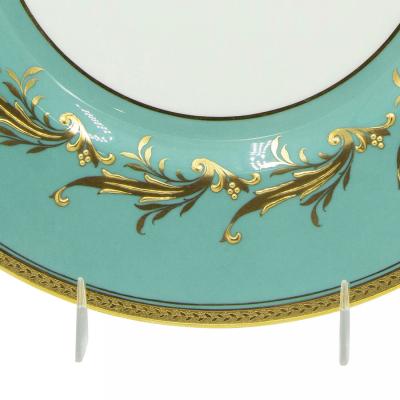 Set of 12 English Victorian Minton Porcelain Dinner Plates