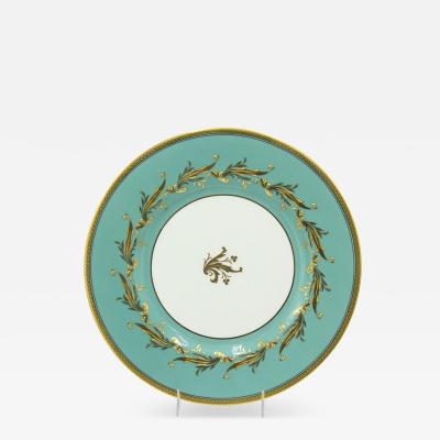 Set of 12 English Victorian Minton Porcelain Dinner Plates