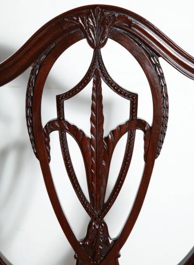 Set of 12 Hepplewhite Dining Chairs