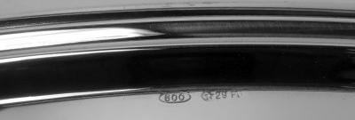 Set of 12 Italian Modern Silver 12 Inch Dinner Plates