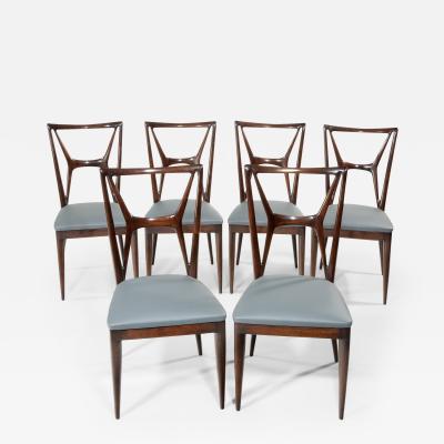 Set of 12 Mid Century chairs attributed to Atelier Apelli and Varesio