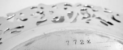 Set of 12 Shreve Crump Low Fancy Victorian Bread Butter Plates