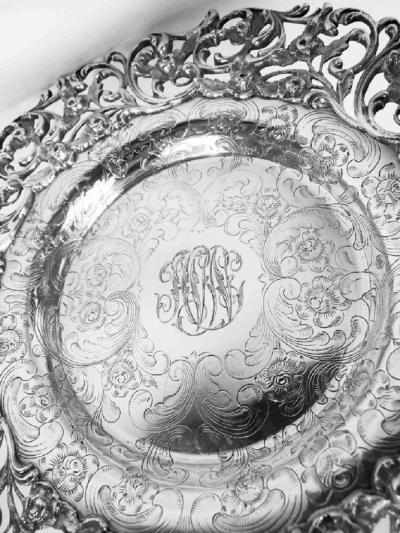 Set of 12 Shreve Crump Low Fancy Victorian Bread Butter Plates