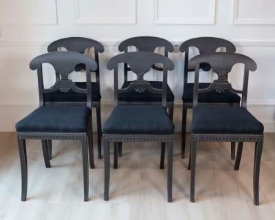 Set of 12 Swedish 19th Century Dining Chairs
