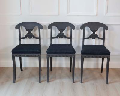 Set of 12 Swedish 19th Century Dining Chairs