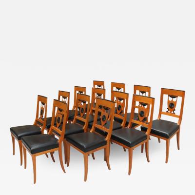 Set of 13 Fine French Neoclassical Dining Chairs