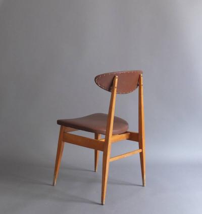 Set of 14 French 1950s Dining or Side Chairs