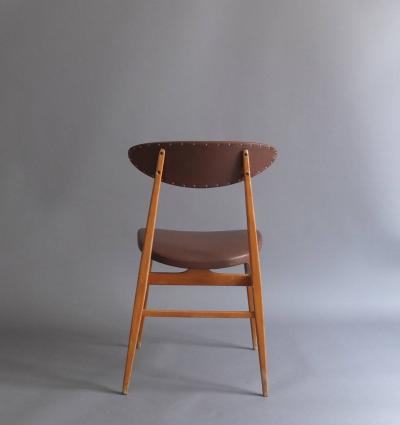 Set of 14 French 1950s Dining or Side Chairs