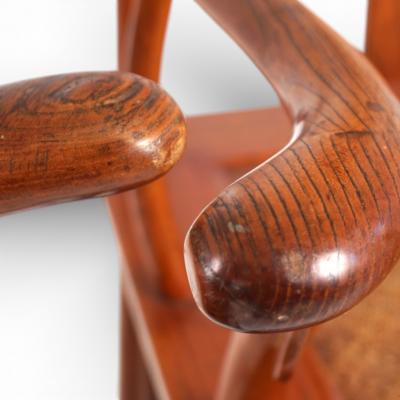 Set of 2 Chinese high backed armchairs in the style of the Ming Dynasty 1920
