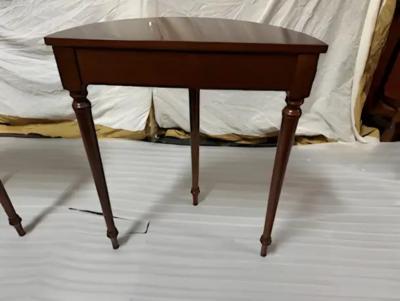 Set of 2 Half moon contemporary console tables