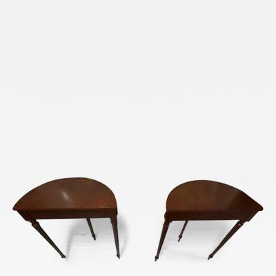 Set of 2 Half moon contemporary console tables