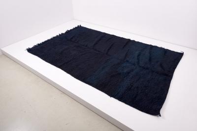 Set of 2 Ink Blue Mrirt Carpets 20th Century
