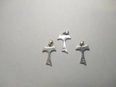 Set of 3 Abstract Sterling Silver T Design Pendants