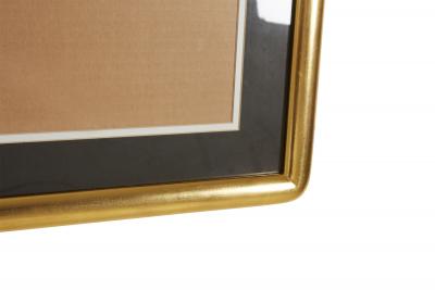 Set of 3 Black and Gilt Curved Corner Gallery Frames