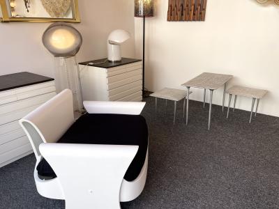 Set of 3 Cast Metal Coffee Side Tables Italy 1990s