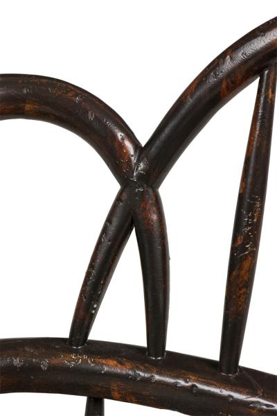 Set of 3 English Windsor Style Black Armchairs