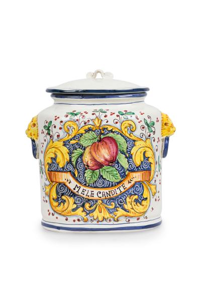 Set of 3 Italian Mid Century Style Ceramic Food Canisters