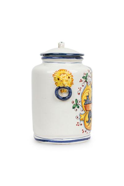 Set of 3 Italian Mid Century Style Ceramic Food Canisters