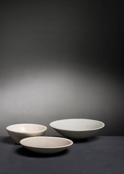 Set of 3 Song Ming dynasty monochrome bowls