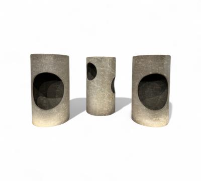 Set of 3 Stools in Fiber Cement Unknown 1960s Lot 507