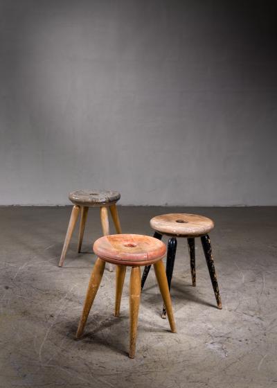 Set of 3 tripod stools Finland
