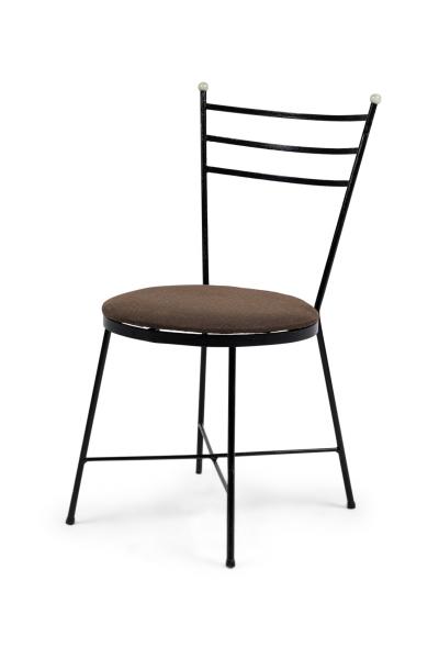 Set of 4 American Mid Century Atomic Age Style Cast Iron Chairs