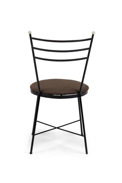 Set of 4 American Mid Century Atomic Age Style Cast Iron Chairs