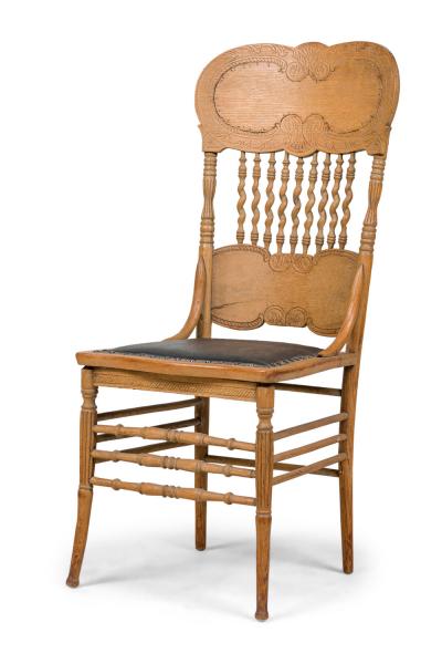 Set of 4 American Victorian Oak Side Chairs