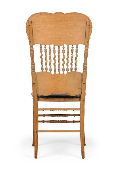 Set of 4 American Victorian Oak Side Chairs