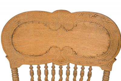 Set of 4 American Victorian Oak Side Chairs