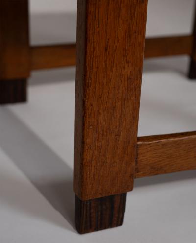 Set of 4 Amsterdam School Dining Chairs Netherlands 1920s